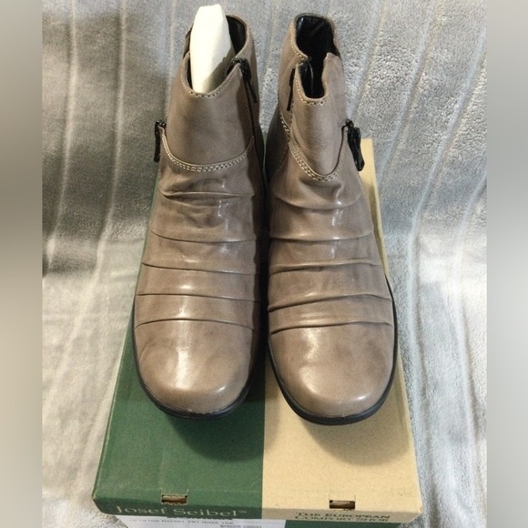 Romika Ibiza 106 Graphite Leather Ankle Boots EU 37 US 6 to 6.5 - Picture 2 of 10